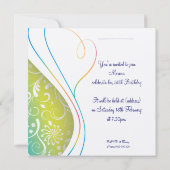 Elegant Square Invitation Kaart (Achterkant)