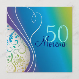 Elegant Square Invitation Kaart