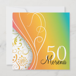 Elegant Square Invitation Kaart