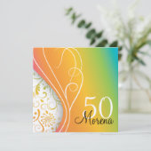 Elegant Square Invitation Kaart (Staand voorkant)