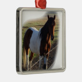 Elegant Square Metal Ornament (Rechts)