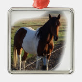 Elegant Square Metal Ornament (Voorkant)