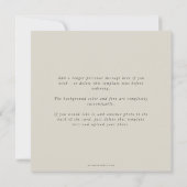 Elegant Square Multi Photo Save The Date (Achterkant)