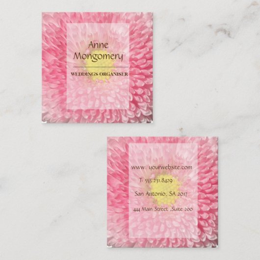 Elegant Square Visitekaartje (Voorkant / Achterkant)