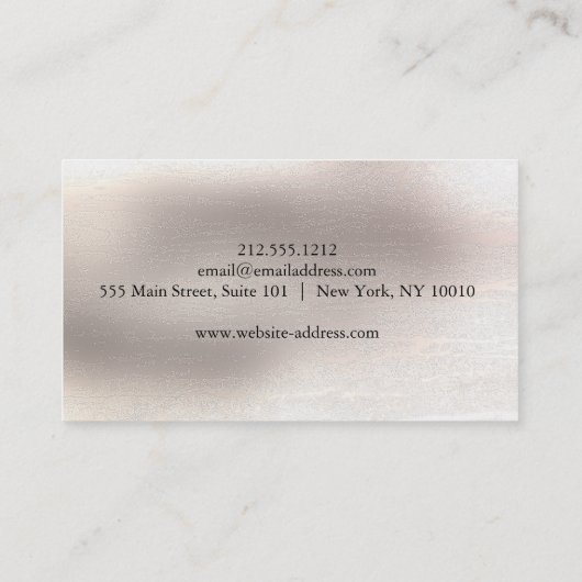 Elegant Sri Yantra/Sri Chakra Visitekaartje (Achterkant)