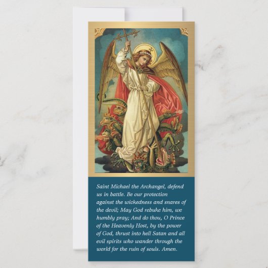 Elegant St. Michael Prayer Religieuze (Voorkant)