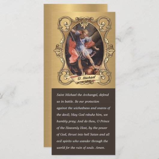 Elegant St. Michael Prayer Religieuze (Voorkant / Achterkant)