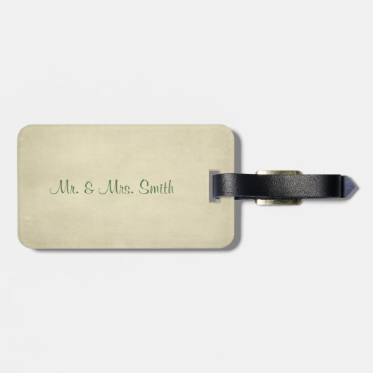 Elegant St.Patrick's Day Bagagelabel (Achterkant horizontaal)