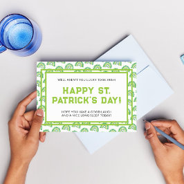 Elegant St. Patrick's Day-feest Briefkaart