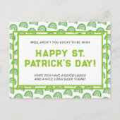 Elegant St. Patrick's Day Feest Briefkaart (Voorkant)