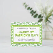 Elegant St. Patrick's Day Feest Briefkaart (Staand voorkant)