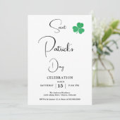 Elegant St Patrick's Day-feest Kaart (Staand voorkant)