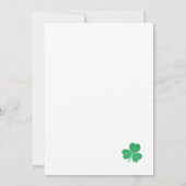 Elegant St Patrick's Day-feest Kaart (Achterkant)