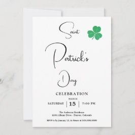 Elegant St Patrick's Day-feest Kaart