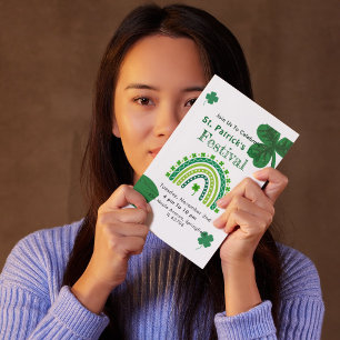 Elegant St. Patrick's Day Feest Kaart