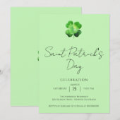 Elegant St. Patrick's Day-feest Kaart (Voorkant / Achterkant)