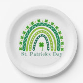 Elegant St. Patrick's Day Feest Papieren Bordje (Voorkant)