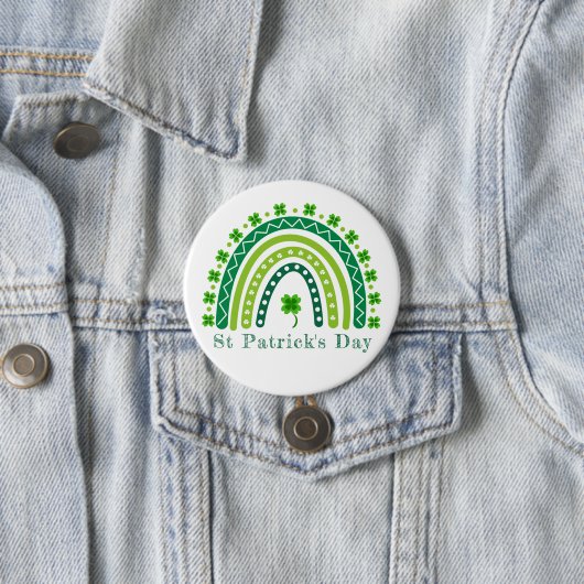 Elegant St. Patrick's Day Feest Ronde Button 7,6 Cm (In situ)