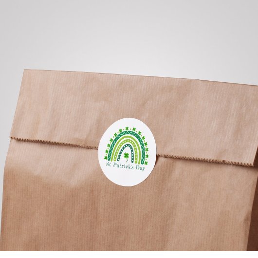 Elegant St. Patrick's Day Feest Ronde Sticker