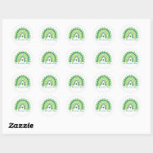 Elegant St. Patrick's Day Feest Ronde Sticker (Vel)