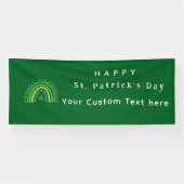Elegant St. Patrick's Day Feest Spandoek (Horizontaal)