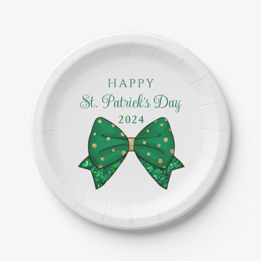 Elegant St. Patrick's Day Party Papieren Bordje (Voorkant)