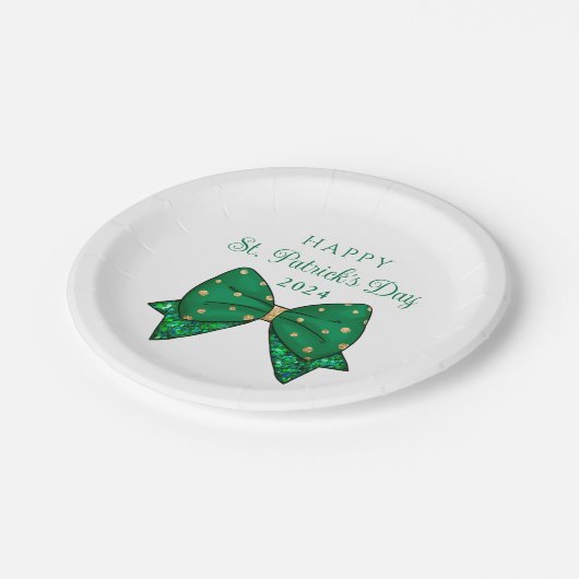 Elegant St. Patrick's Day Party Papieren Bordje (Gekanteld)