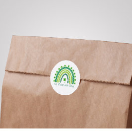 Elegant St. Patrick's Day Party Ronde Sticker