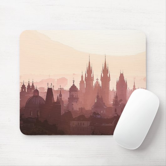 Elegant Stad Praag Acrylwerk | Muismat (Met muis)
