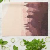 Elegant Stad Praag Acrylwerk | Theedoek (Gevouwen)