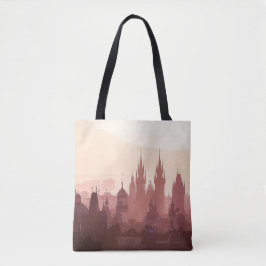Elegant Stad Praag Acrylwerk | Tote Bag