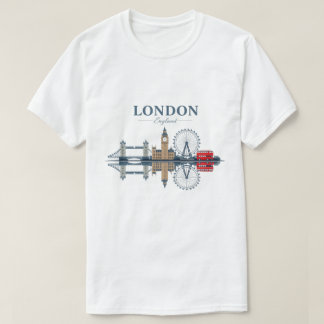 Elegant Stadsgezicht Minimalistische Londense Silh T-shirt
