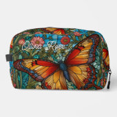 Elegant stain glass butterfly garden toilettasje (Voorkant)