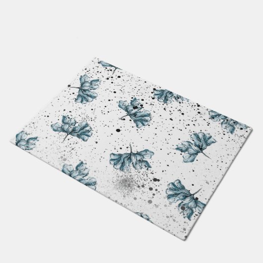 Elegant stalen blauw Florentijns ontwerp Deurmat (Schuin)