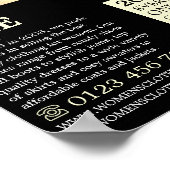 Elegant Stance, vrouwenkledingwinkel Adverteren Poster (Hoek)