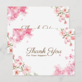 "Elegant standaard Briefkaart bedankkaart" (Voorkant / Achterkant)