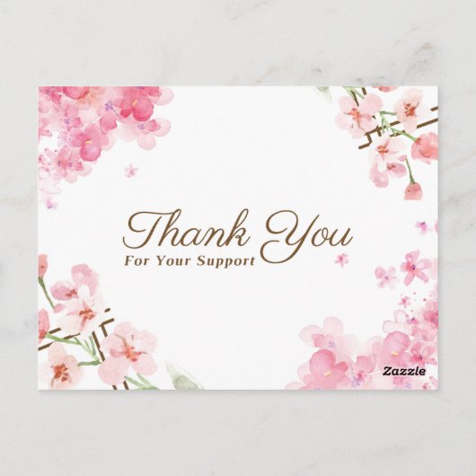 "Elegant standaard Briefkaart bedankkaart" (Achterkant)