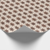 Elegant Star Anise Cream Wrapping Paper Cadeaupapier (Hoek)