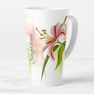 Elegant Star Lily (Stargazer) Floral Photography Latte Mok