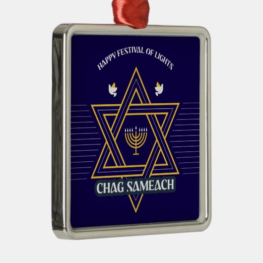 Elegant Star of David Hanukkah Ornament (Rechts)