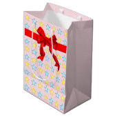 Elegant Star Pattern Medium Cadeauzakje (Voorkant Gekanteld)