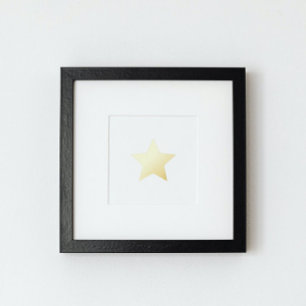 Elegant Star Real Gold Folie Afdrukken