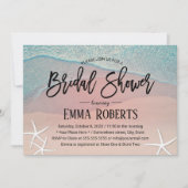 Elegant Starfish Beach Wedding Vrijgezellenfeest Kaart (Voorkant)