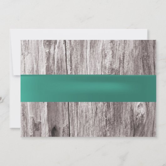 Elegant Starfish & Mason Jar Beach Wedding Kaart (Achterkant)