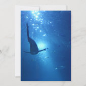 Elegant Starfish Ocean Blue Wedding Invitations Kaart (Achterkant)