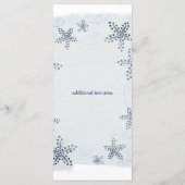 Elegant Starfish & Sequins Blue Beach Party Menu (Achterkant)