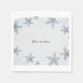 Elegant Starfish & Sequins Blue Beach Party Servet (Voorkant)