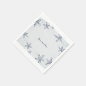 Elegant Starfish & Sequins Blue Beach Party Servet (Hoek)