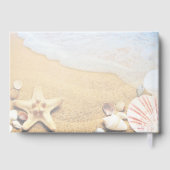 Elegant Starfish Shells Tropical Beach Wedding Gastenboek (Achterkant)