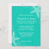 Elegant Starfish Wedding Invitations Kaart (Voorkant)